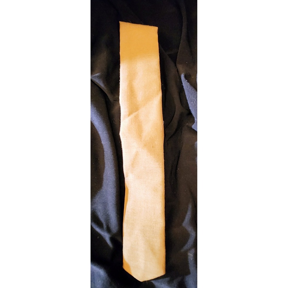 Ernst California Necktie Mens OS Gold Excellent Vintage 60s Skinny Cotton Tie